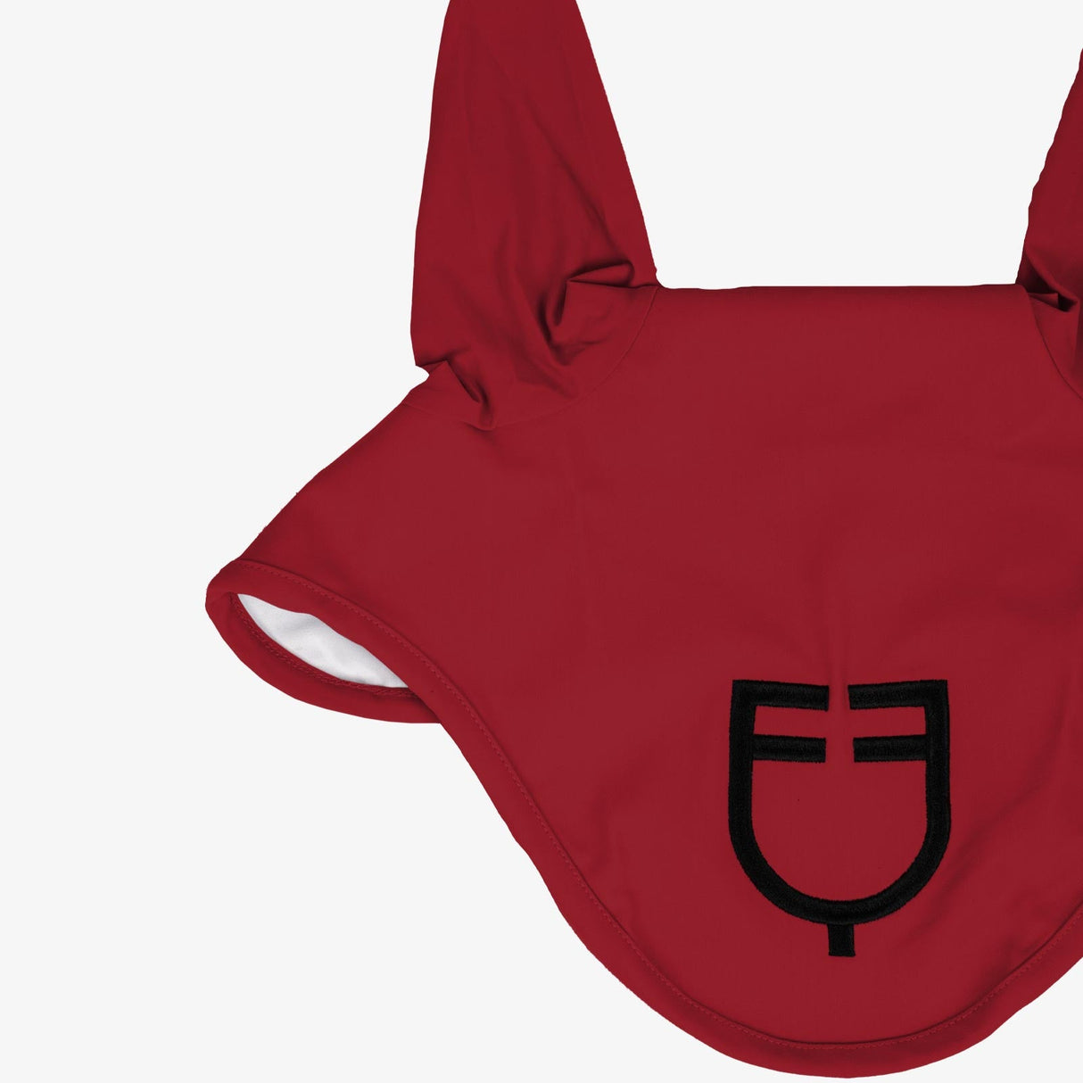 Equestro Fly Veil Stretch Technical Fabric With Logo #colour_burgundy