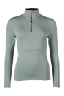 HKM Children's Functional Shirt -Supersoft II- Melange #colour_sage