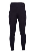 HKM Ladies Silicone Full Seat Riding Leggings -Rio- #colour_black