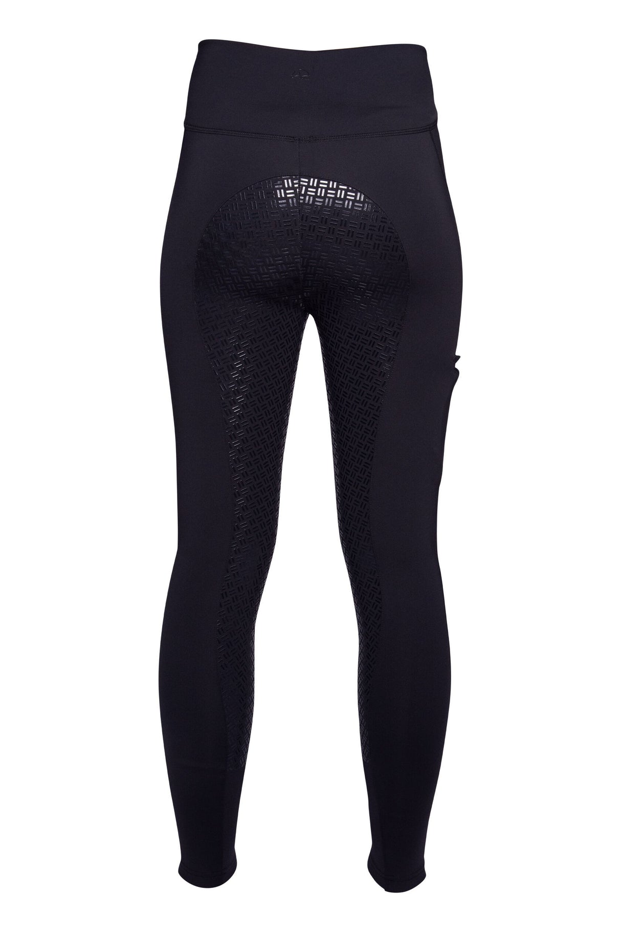 HKM Ladies Silicone Full Seat Riding Leggings -Rio- #colour_black