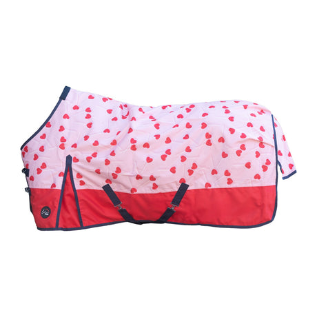 HKM 600D Light Lining Turnout Rug -Lollipop- #colour_rose-red