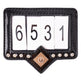 Imperial Riding Show and Glow Competition Number #colour_black-rose-gold