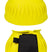 HKM Rubber Over Reach Boots -Atlanta Neon- #colour_neon-yellow