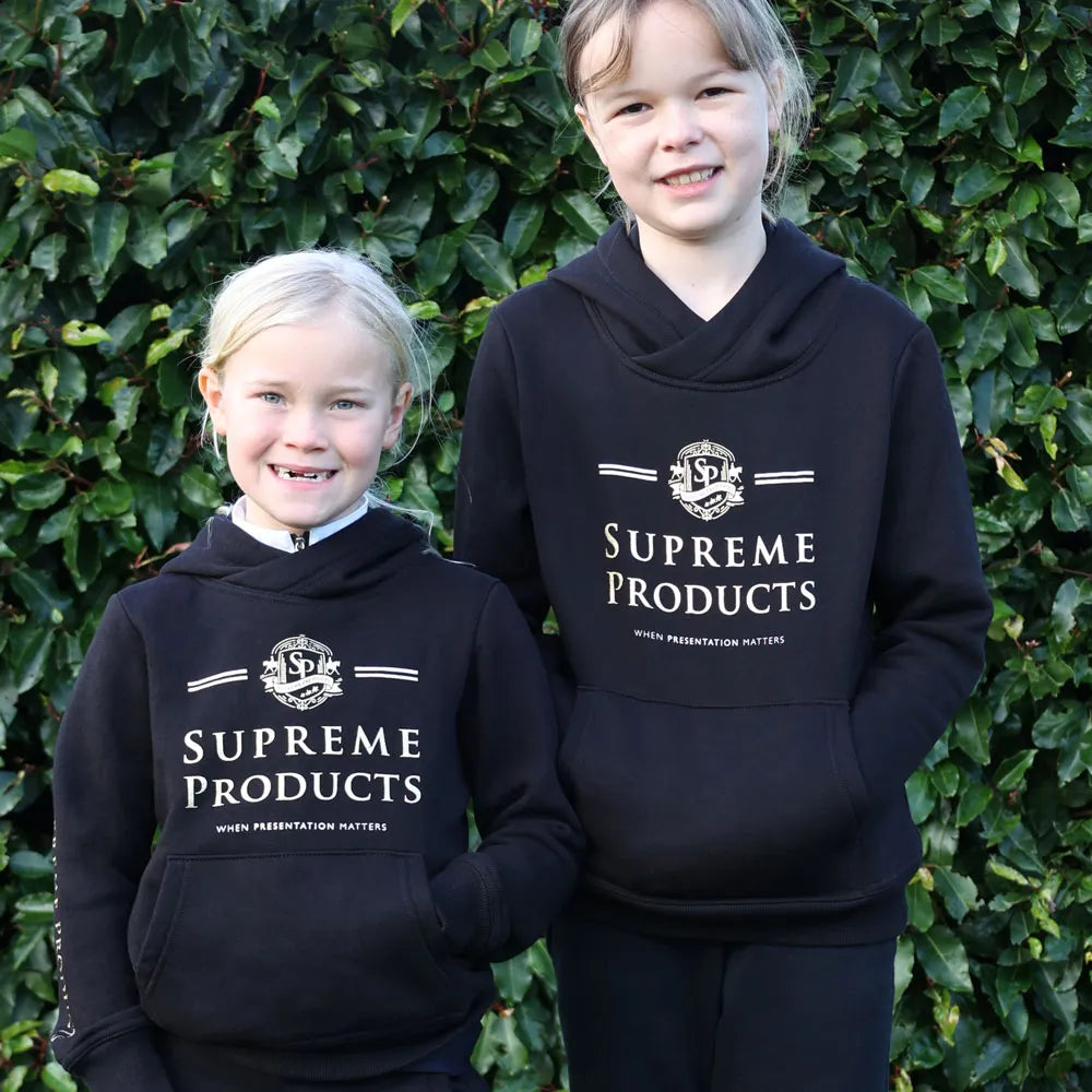 Supreme Products Active Junior Show Rider Hoodie #colour_black-gold