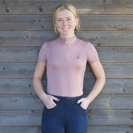 Hy Equestrian Elevate Sports Shirt #colour_rose