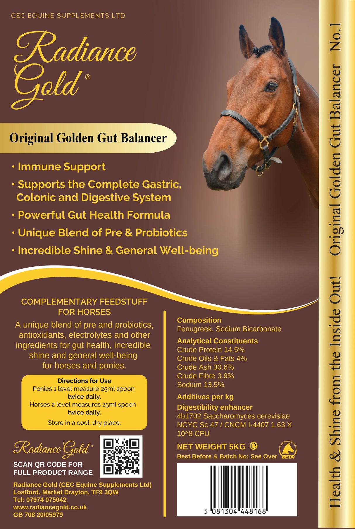 CEC Equine Supplements Radiance Gold