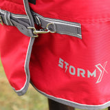 StormX Empra 300g Combi Turnout Rug #colour_red