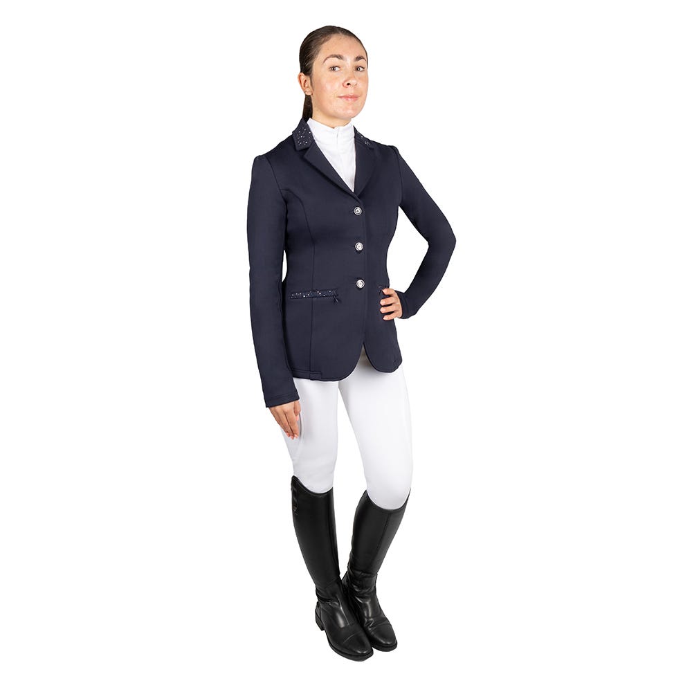 Hy Equestrian Roka Regal Show Jacket #colour_navy