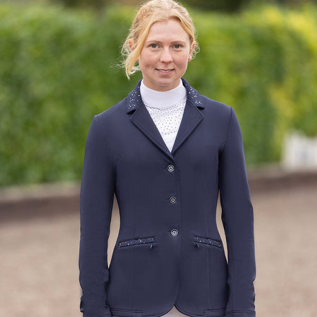 Hy Equestrian Roka Regal Show Jacket #colour_navy