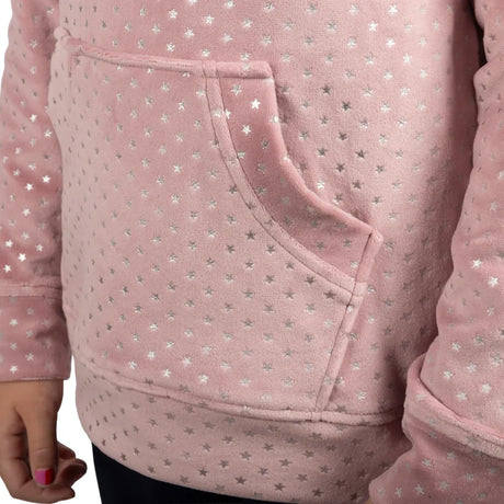 Sydney Star Fleece by Little Rider #colour_dusty-pink