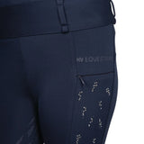 Hy Equestrian Children's Roka Reign Riding Tights #colour_navy