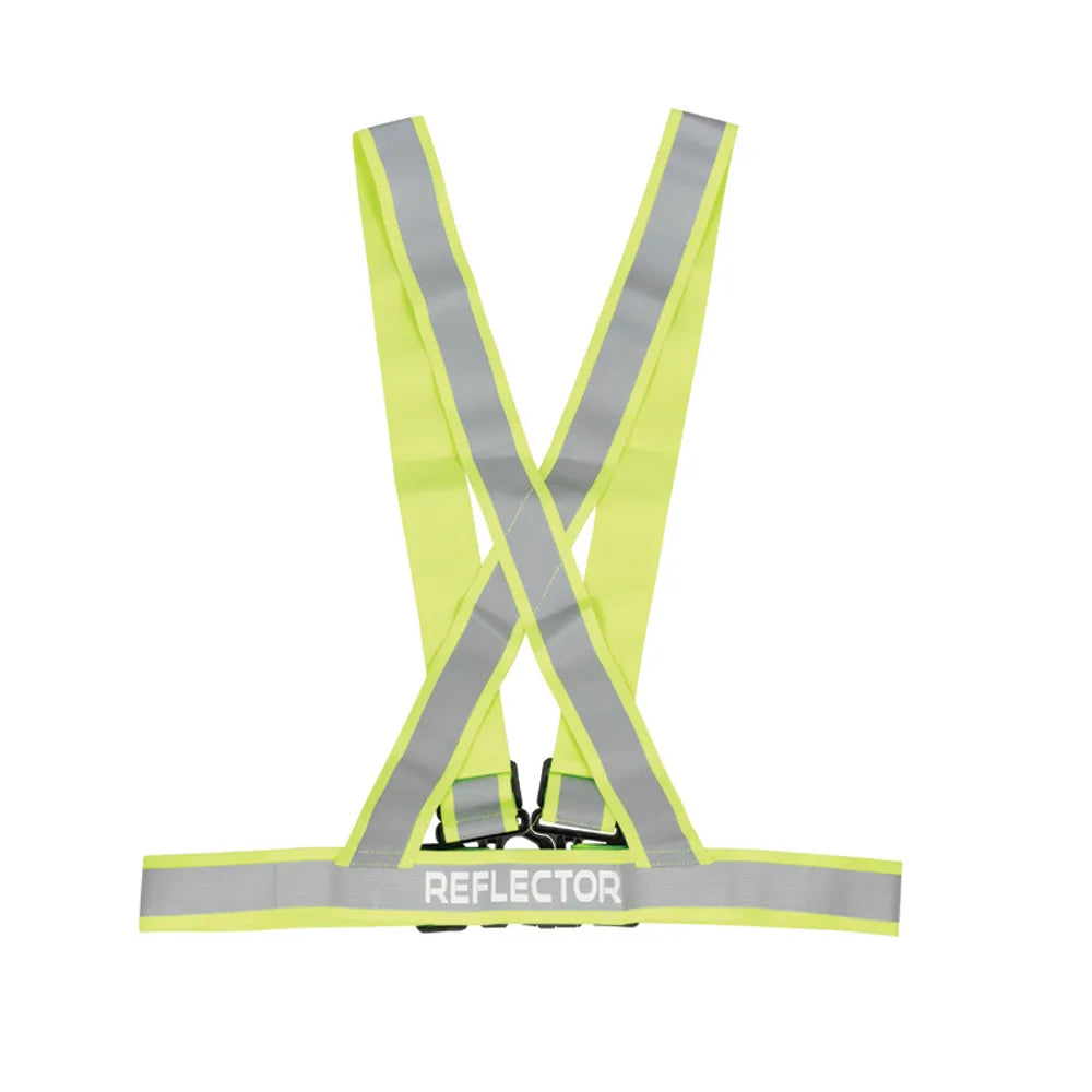 Reflector Adjustable Harness by Hy Equestrian #colour_yellow