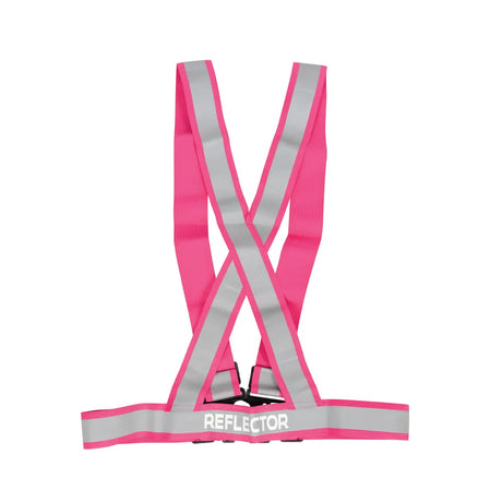 Reflector Adjustable Harness by Hy Equestrian #colour_pink