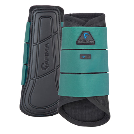 Shires ARMA Air Motion Brushing Boots #colour_black-green