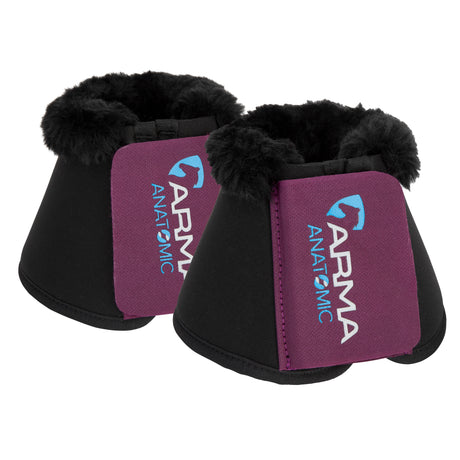 Shires ARMA SupaFleece Neoprene Over Reach Boots #colour_plum