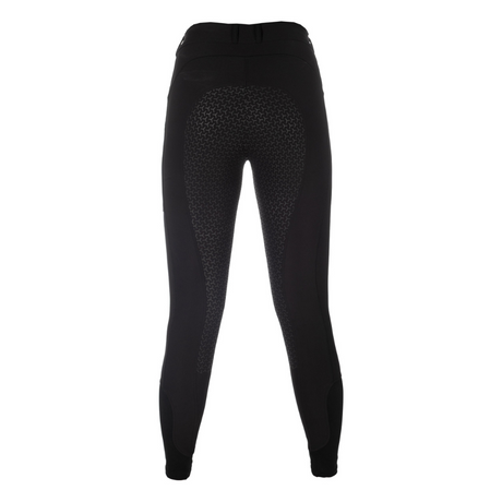 HKM Ladies Silicone Full Seat Riding Tights -Amalfi- #colour_black