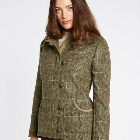 Dubarry Womens Bracken Tweed Jacket #Colour_thistle