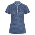 Imperial Riding Women's Roxy AOP Tech Top #colour_blue-navy