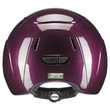 Uvex Kiddox Shiny Riding Hat #colour_burgundy