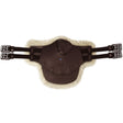 Stubben Equi-Soft® Belly Stud Girth with Cover - Ebony #colour_lambskin-beige-brown
