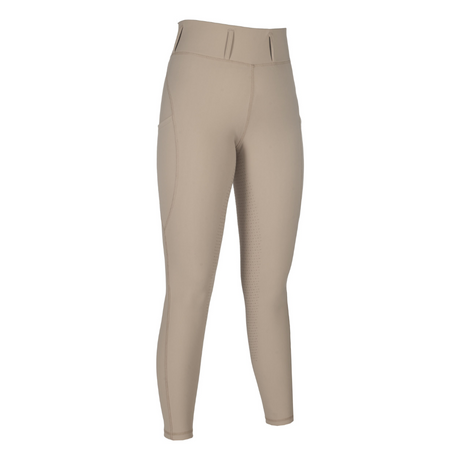 HKM Children's Silicone Full Seat Riding Leggings -Jil High Waist- #colour_beige