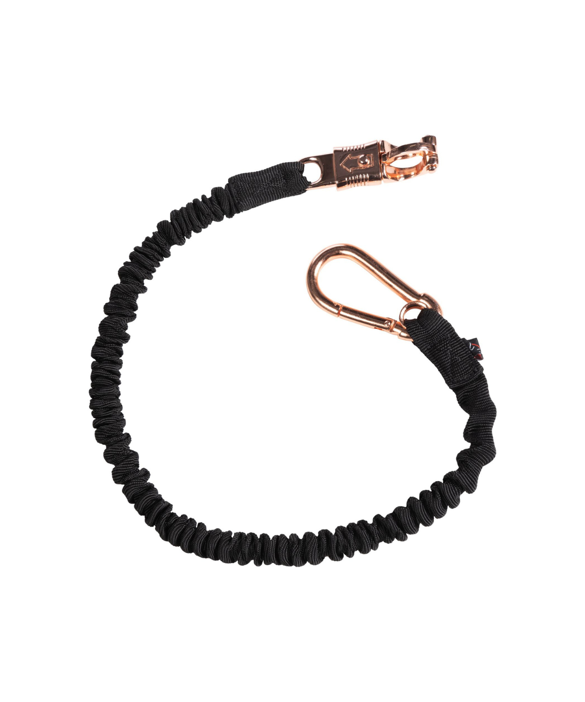 HKM Elastic Bungee Trailer Tie -Rosegold- #colour_black-rose-gold