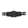 Stubben Equi-Soft® Saddle Girth with Cover - Black #colour_vachette-leather-ebony