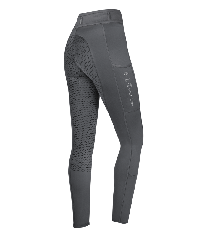 E.L.T Ladies Ella Glam Riding Leggings #colour_asphalt