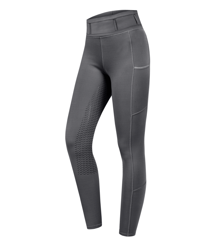 E.L.T Ladies Ella Glam Riding Leggings #colour_asphalt