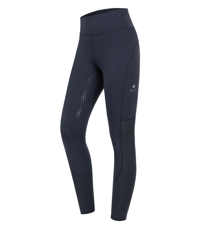 E.L.T Ladies Hanna Mesh High Waist Riding Leggings #colour_night-blue