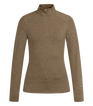 E.L.T Ladies Milano Functional-Zip Shirt #colour_cappuccino-melange
