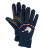 E.L.T Lucky Giselle Child's Fleece Riding Glove #colour_night-blue