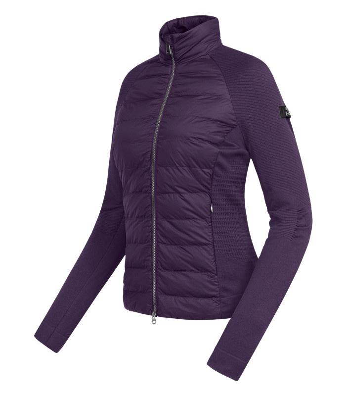 E.L.T Oregon Ladies Hybrid Quilted Jacket #colour_dark-purple