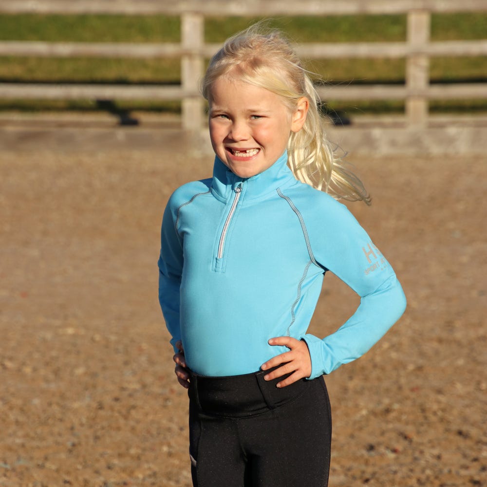 Hy Sport Active Young Rider Base Layer #colour_sky-blue