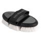 Waldhausen Flex Cuddle Brush with Goat's Bristles #colour_schwarz-grau