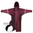 EQUIDRY Children's Thin Fleece Reflective Evolution #colour_plum
