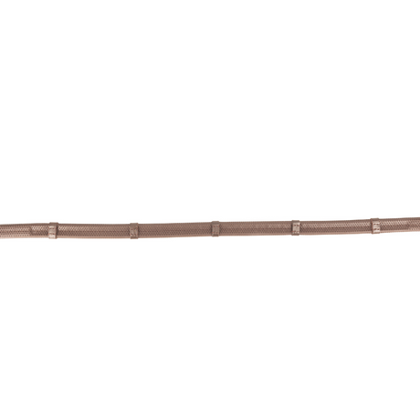 ProPresicce Softy Grip Rubber Reins with Stoppers by Hy Equestrian #colour_brown