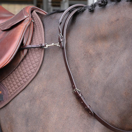 Shires Velociti GARA Neck Strap with Handle #colour_havana