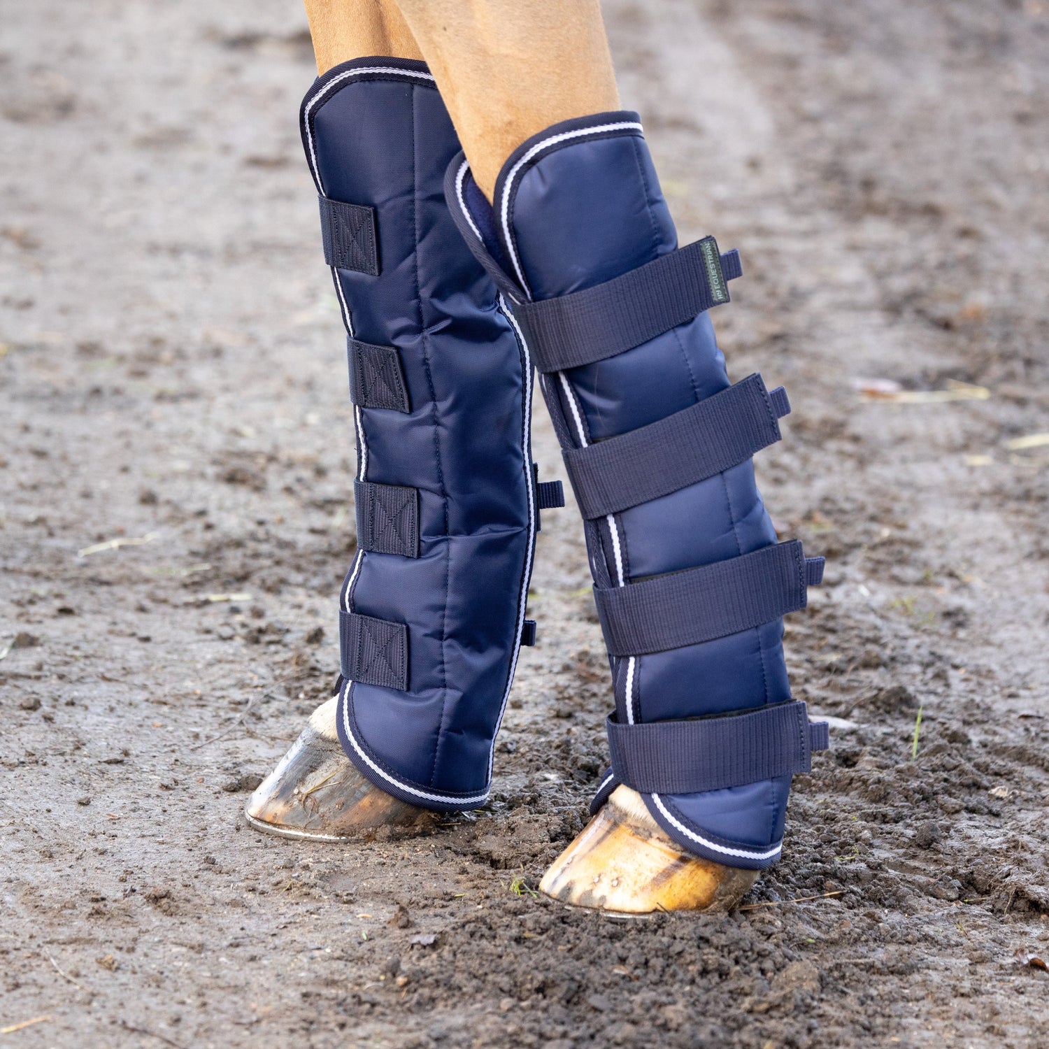 Hy Equestrian Economy Travel Boots #colour_navy