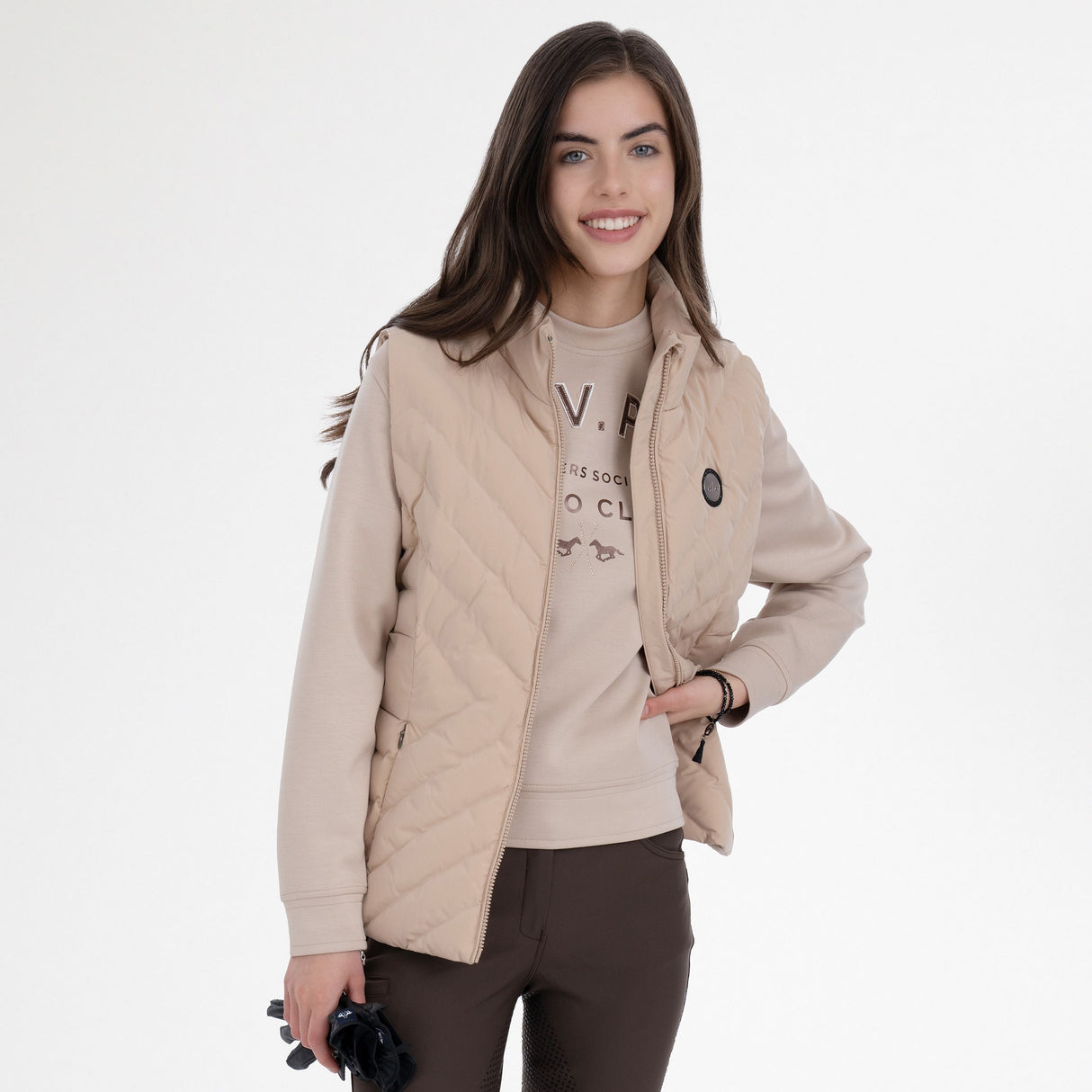 HV Polo Women's Montana Bodywarmer #colour_champagne