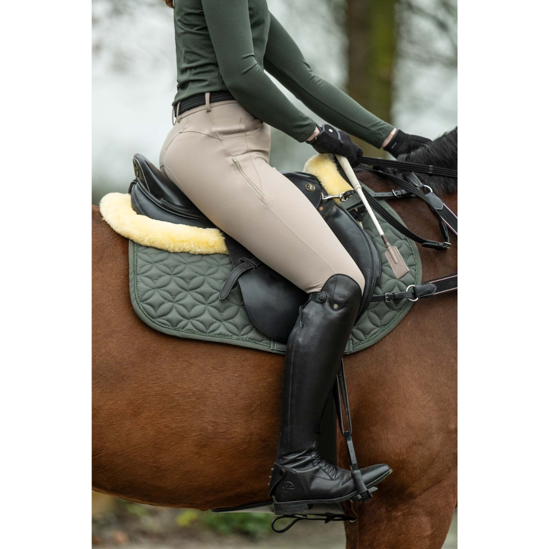 HKM Saddle Cloth -Daphne #colour_khaki