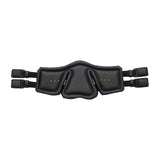 Stubben Equi-Soft® Short Saddle Girth with Cover - Black #colour_vachette-leather-black