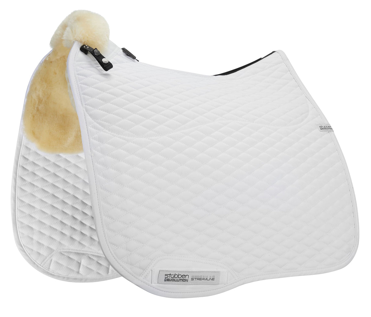 Stubben Streamline Lambswool Dressage Pad #colour_white