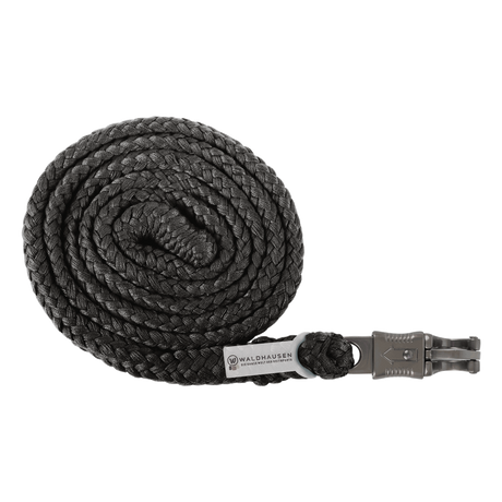 Waldhausen Panic Hook Lead Rope Plus with dark hardware #colour_black-with-dark-hardware