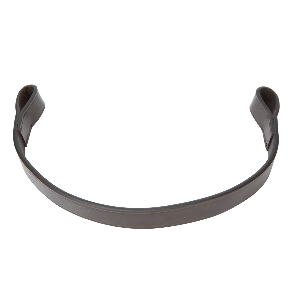 Shires Velociti Lusso Flat Browband #colour_havana