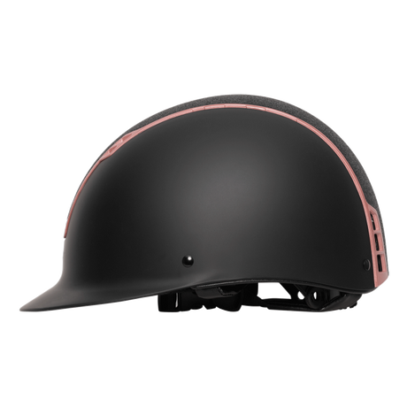 SWING H22 Shine Riding Helmet #colour_black-matt-black-shine-rosé-gold