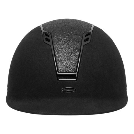 SWING H22 Shine Riding Helmet #colour_black-velvet-black-shine