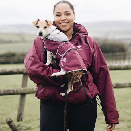 EQUIDRY Women's Thin Fleece Shortie #colour_plum