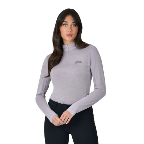 Weatherbeeta Ladies Bamboo Long Sleeve Performance Base Layer #colour_burnished-lilac