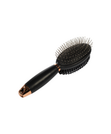 HKM Dual Use Mane and Tail Brush -Gel- #colour_black-rose-gold